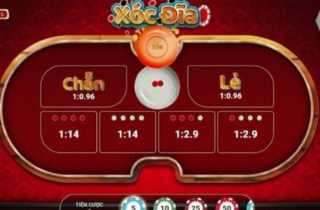 Giao diện game xóc đĩa đổi thưởng
